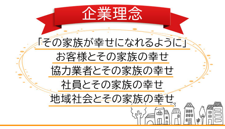 「住」を通してお客様とその家族をしあわせにするベストパートナー!