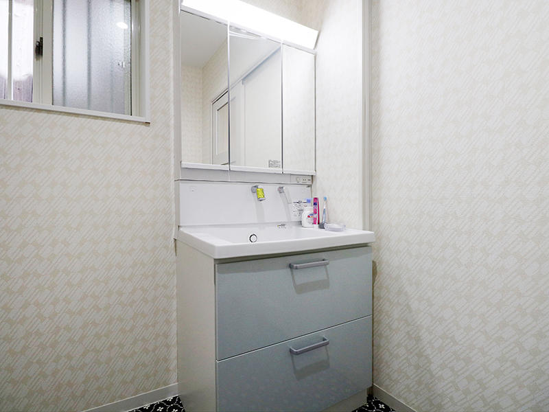 洗面所 クロス｜滋賀のリフォーム店 匠工房