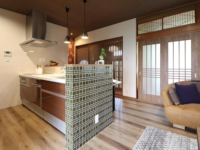 キッチンリフォーム 和モダン|滋賀のリフォーム店 匠工房