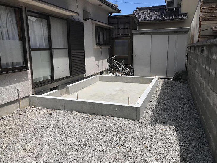 増築部分の基礎工事が完了しました！来週からは大工工事に入っていきます。担当：古屋・岩城