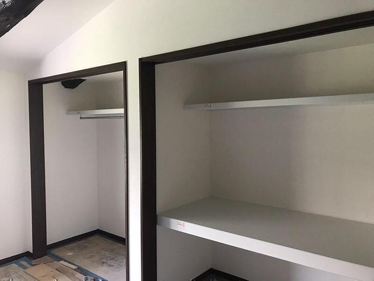 クローゼット内の中段・枕棚の取付完了しました！担当：古屋・高見