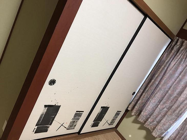 建具屋さんに襖の貼り替えをしてもらいました。担当：高見