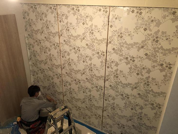 寝室にアクセントクロスを入れ綺麗になりました！担当：山中