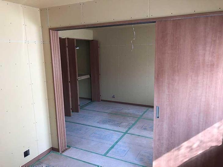 2階がほぼ大工工事が終わりました。担当：有田