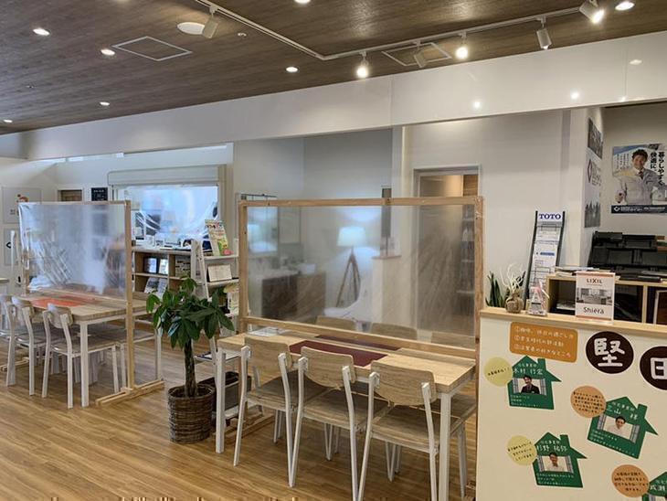店舗でコロナ対策をしております。 お客様の安心のために、今できることを。  担当：堅田店スタッフ一同