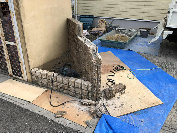 駐車しやすい様に花壇を撤去してます。担当：岩城・山尾