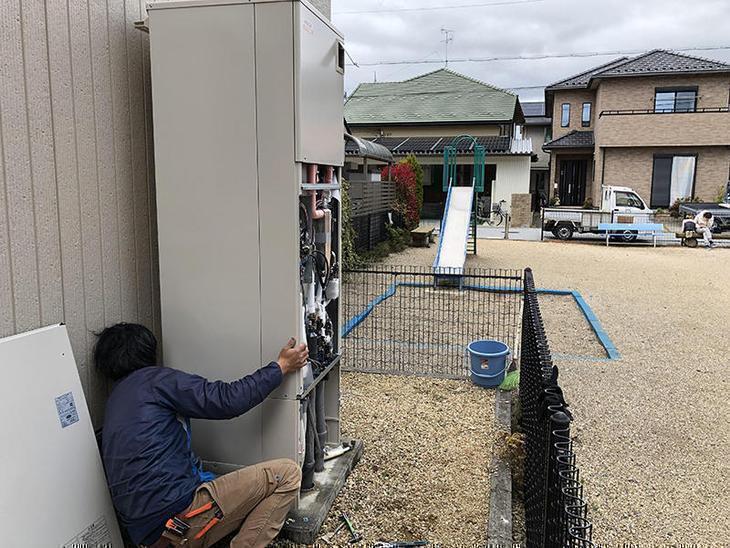 既存のエコキュートが水漏れしていたので交換しました！すぐにエコキュートが入ってきて良かったです！担当：岩城