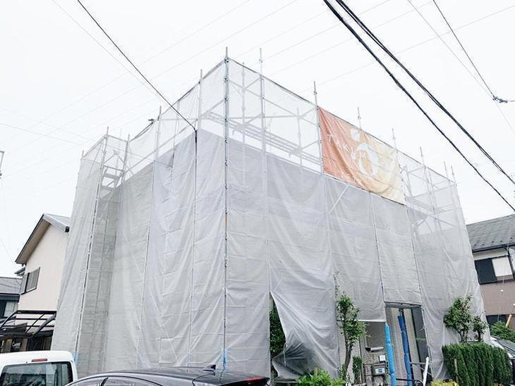 足場の組立が完了しました。担当：山﨑