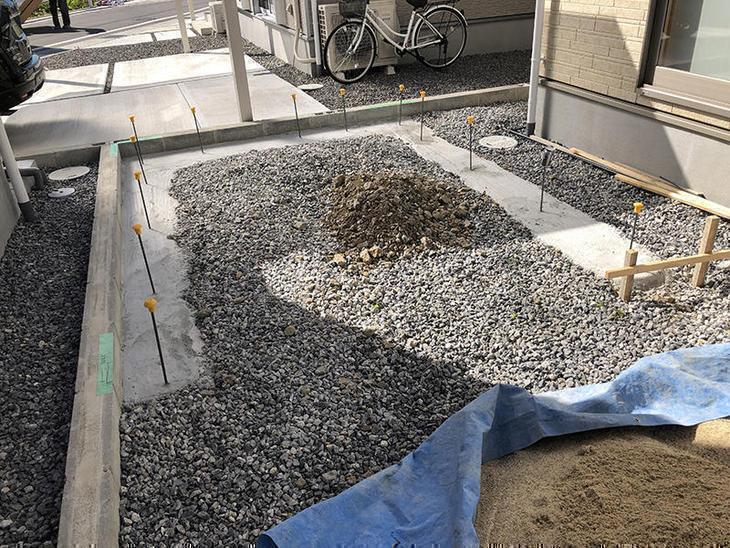 物置の基礎工事中です！乾燥期間をしっかり置きます！担当：高見