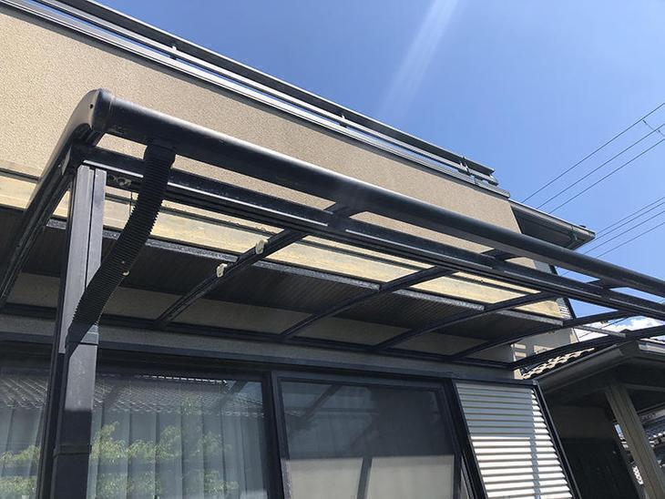 足場を組み立てるために、ポリカを外しました！担当：古屋・高見