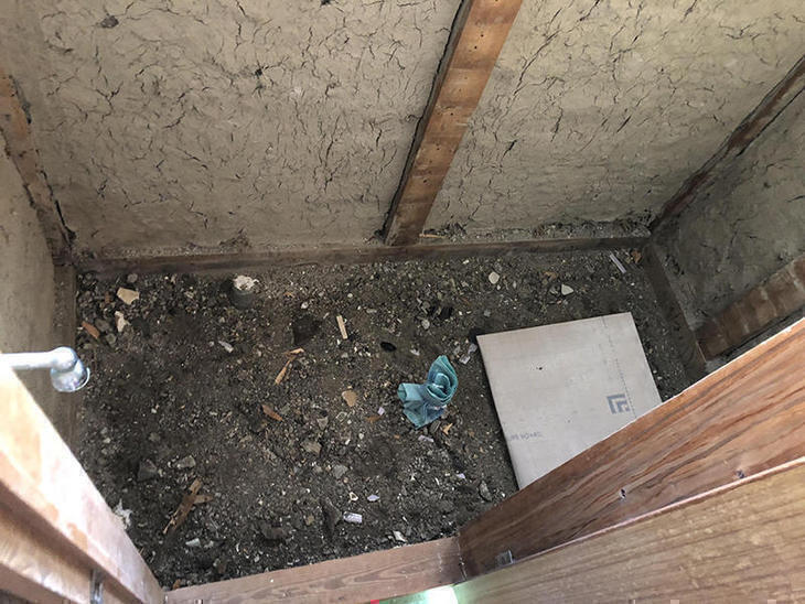 汲み取り式のトイレの解体が完了しました！担当：高見