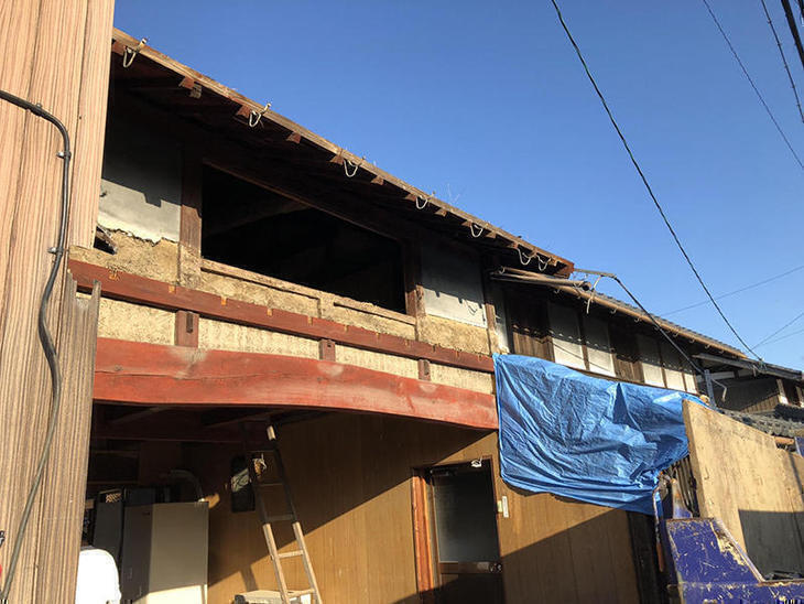 下屋とシャッターボックスの解体が完了しました！【彦根店】高見