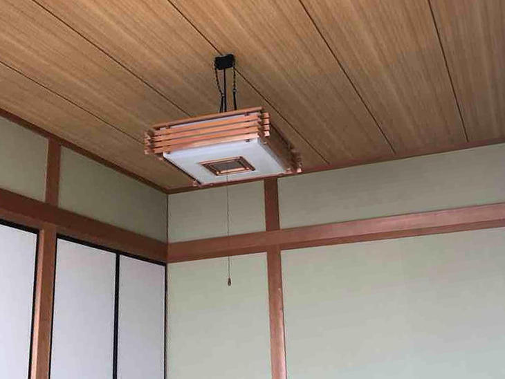 和室のクロス貼替が完成しました。【草津栗東店】藤井信秀・田代