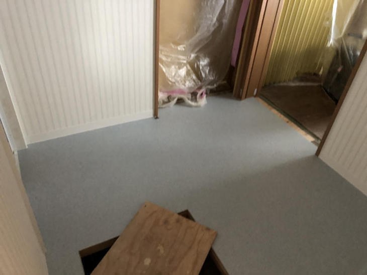 洗面脱衣室の内装を仕上げていきます。【彦根店】早川