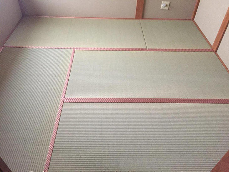和室を新しくしました。畳表替えです！縁が特徴的できれいに仕上がりました。【草津栗東店】藤井信秀・田代