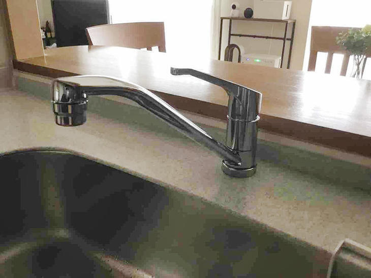 キッチンの水栓を新しく交換しました【草津栗東店】日浦