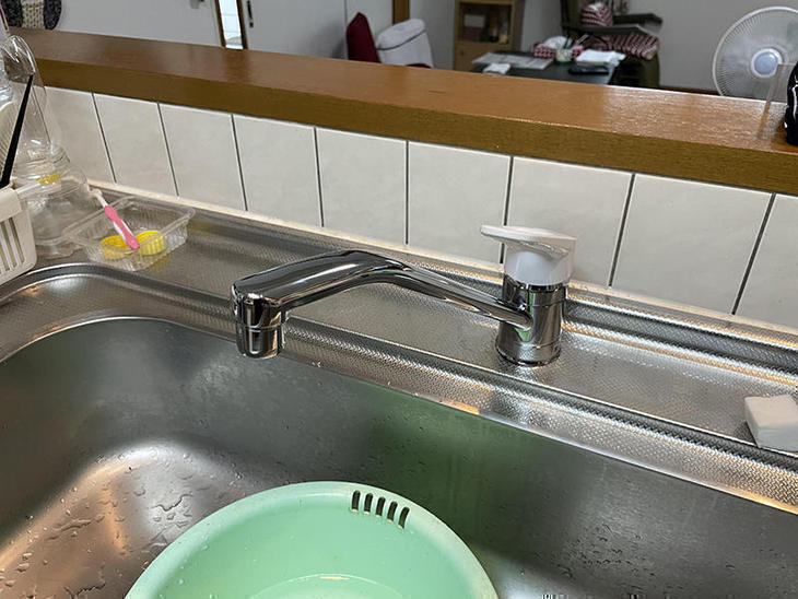 水漏れをしていたので、設備屋さんに新しい水栓を設置していただきました！【彦根店】有本
