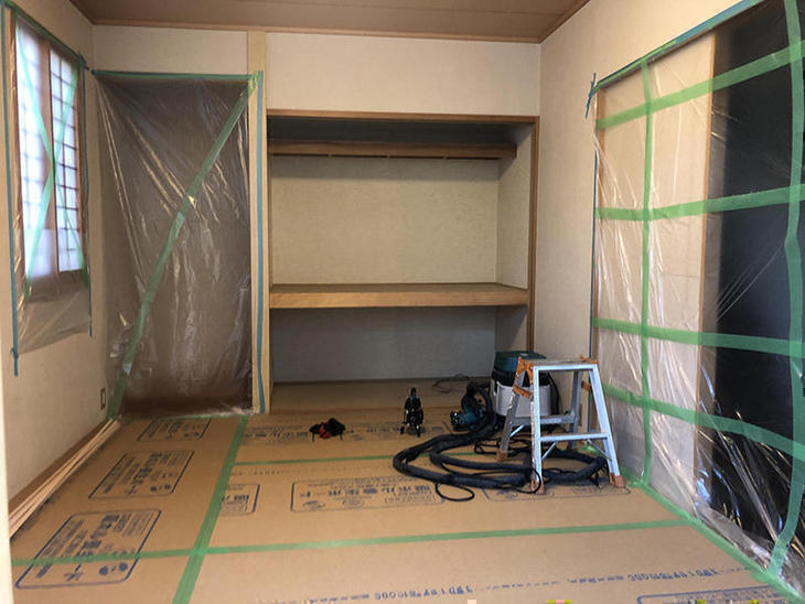 和室の押し入れを改装してます！【八日市店】山中和樹・金ヶ﨑