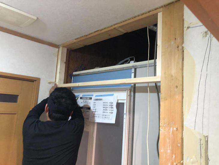 ユニットバス交換をして間仕切り壁を復旧してます！【八日市店】山中和樹・金ヶ﨑