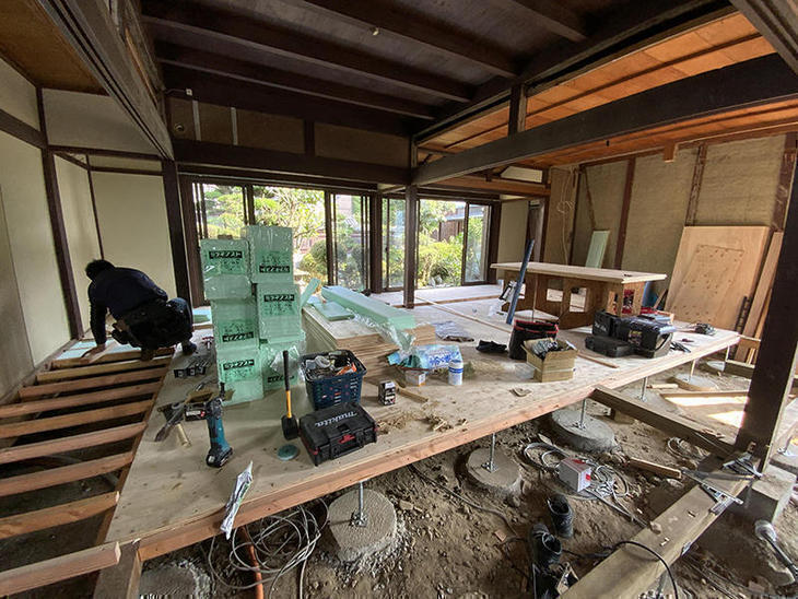 和室を改装してます！【八日市店】山中和樹・金ヶ﨑
