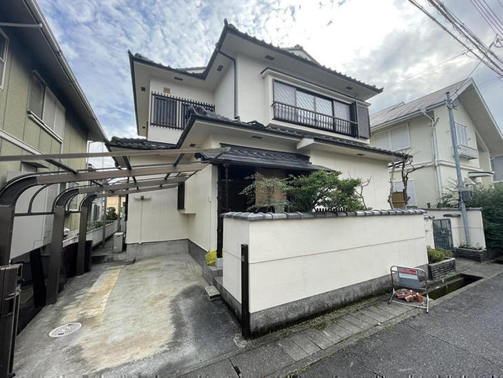外壁塗装完工しました。白色が映える素敵な仕上がりになりました！【大津堅田店】築山