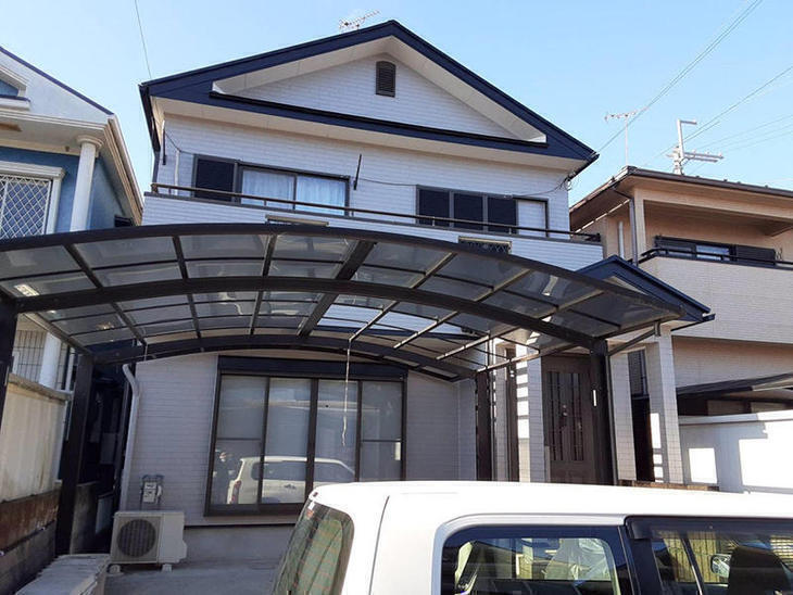 外壁塗装工事を行いました！【八日市店】山中和樹・金ヶ﨑