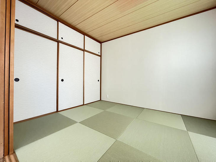 畳を新調しました。琉球風畳でおしゃれに仕上がりました！【大津堅田店】築山