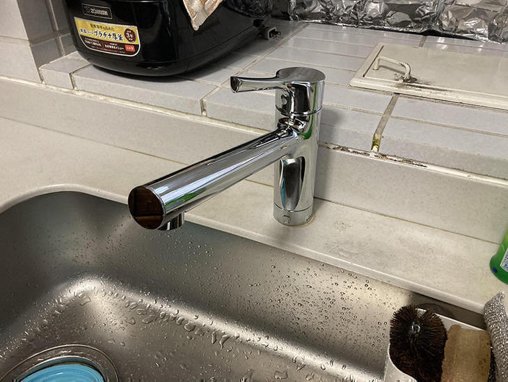 キッチンの水栓交換工事が完了致しました。【水口店】越田