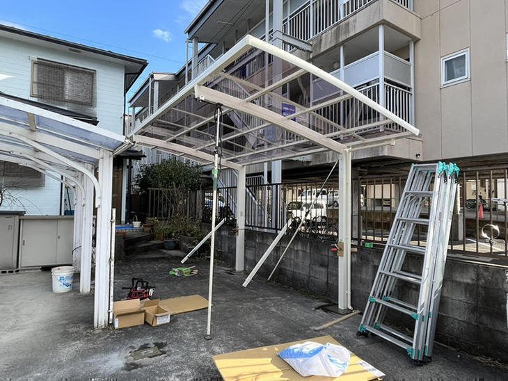 カーポートの新設をしています！【八日市店】金ヶ﨑