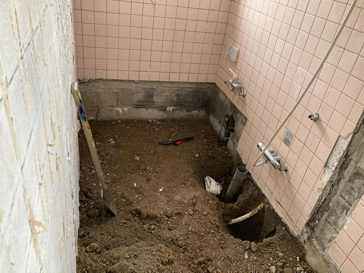 タイルのお風呂を解体しました！【彦根店】世良・有本・森井