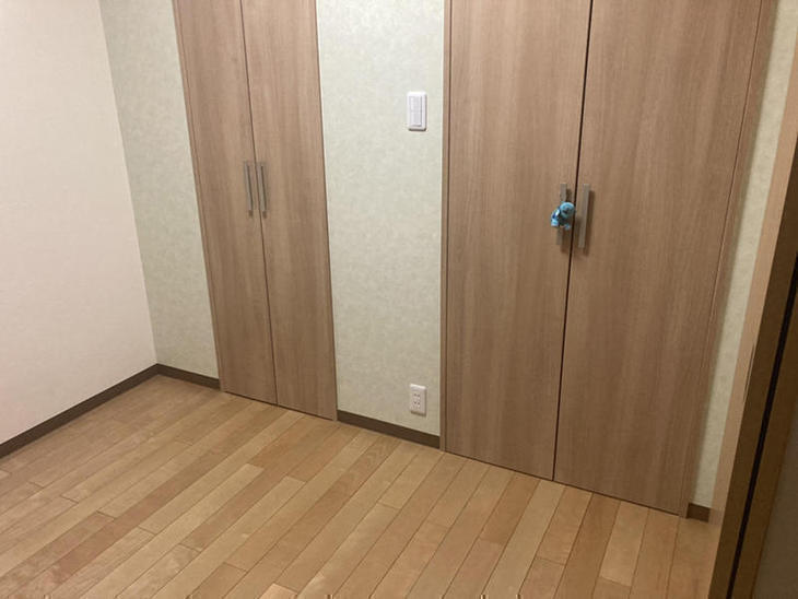下地のボードから貼り直しました！一面だけアクセントクロスにしました！【野洲店】西嶋
