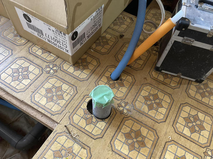 キッチンの配管を移設しました。【彦根店】世良・有本・森井