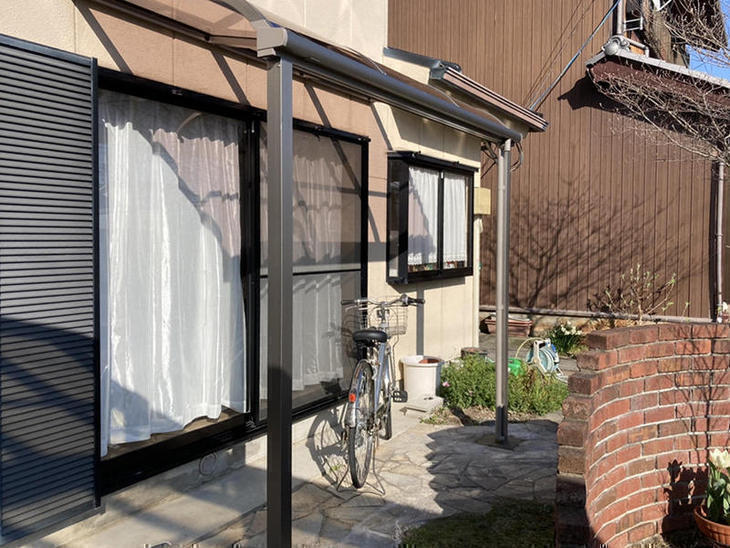 テラス工事を行いました！きれいなテラスに仕上がりました！【湖東湖北店】有本・吉岡