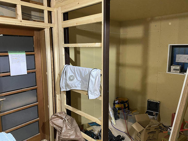 戸袋の下地をしました。【野洲店】野本