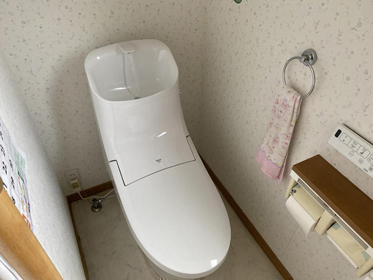 トイレの交換が終わりました！【リクシル　匠工房オリジナル】を設置しました。【大津湖西店】山本雅大
