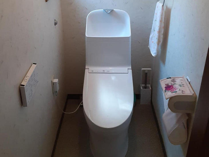 トイレの交換工事を行いました！新しいトイレは節水で見た目もスッキリです！【野洲店】野々下