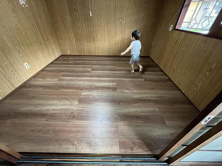 フローリングの上貼り工事が完了しました！【草津栗東店】中出