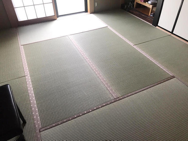 畳の表替えをしました。畳のいい匂いがします。【大津湖西店】上田滉大