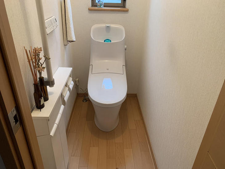 トイレのクッションフロアとトイレを【リクシル　匠工房オリジナル】に交換しました。【大津湖西店】山本梨生