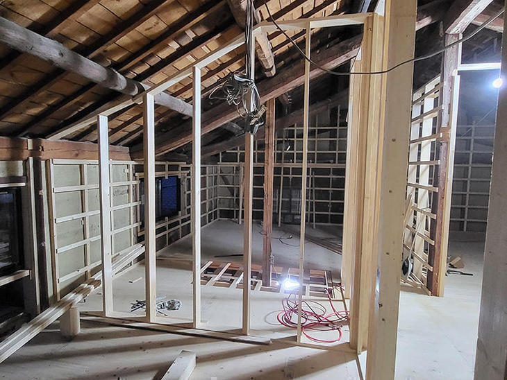 間仕切りを建てました【野洲店】中村