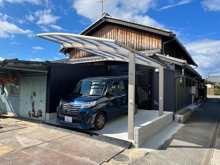 カーポートを取り付けました。【湖東湖北店】世良