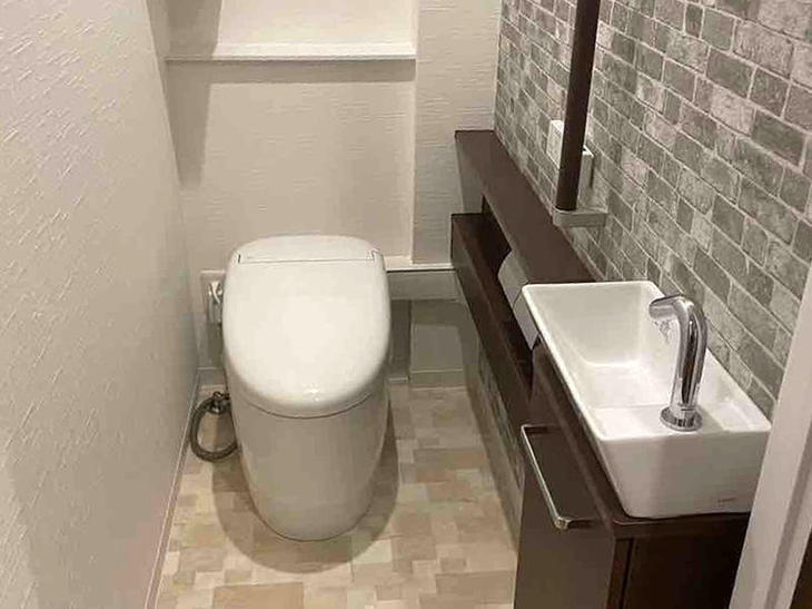 1dayリモデル用のトイレを設置致しました！ 手洗い器も全て、1日で設置出来るのでオススメ商品です！【草津栗東店】保木