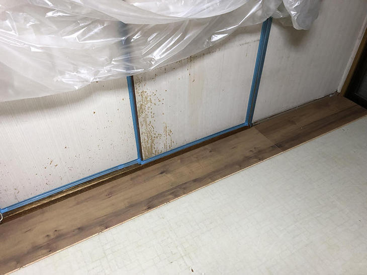 養生目張りをしました。【野洲店】野本