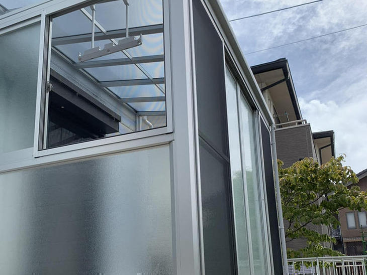 サンルームの取付が終わりました！これで天候が悪い日でも心配無しです！【瀬田店】保木・村尾