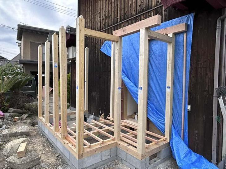 増築部分が出来上がってきてます！【湖東湖北店スタッフ】