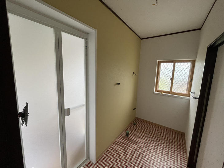 脱衣場の内装工事が完了しました。 【水口店スタッフ】