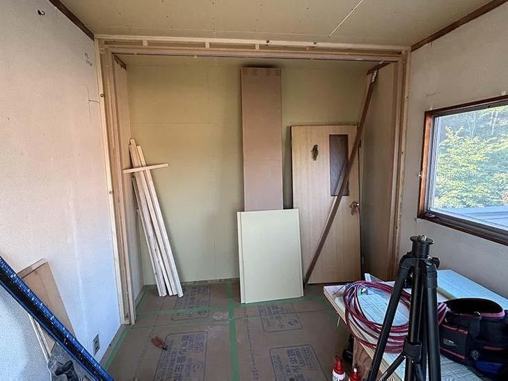 クローゼット枠をつけました【野洲店スタッフ】