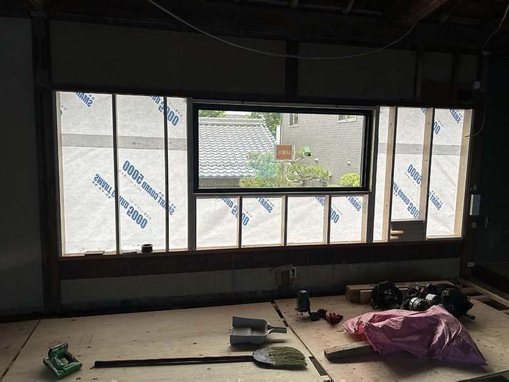 サッシを入れました【野洲店スタッフ】