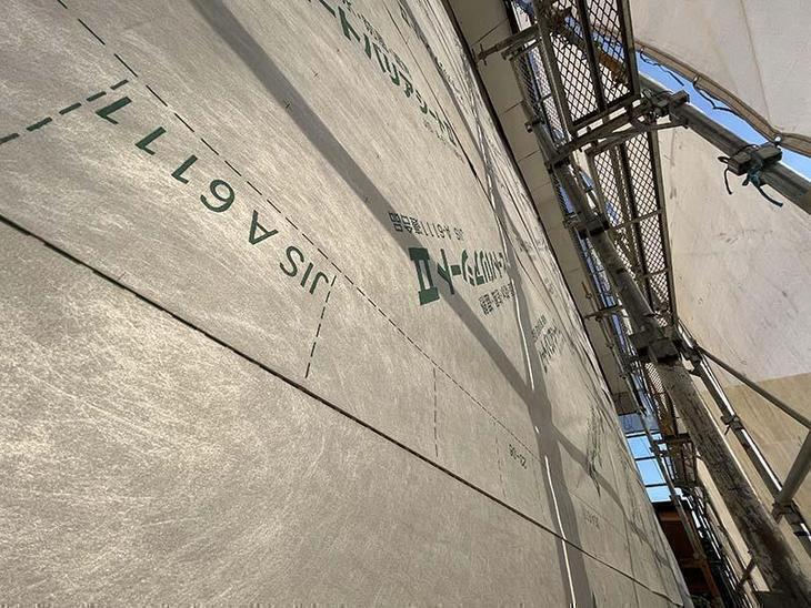 透湿防水シートを貼りました。【野洲店スタッフ】