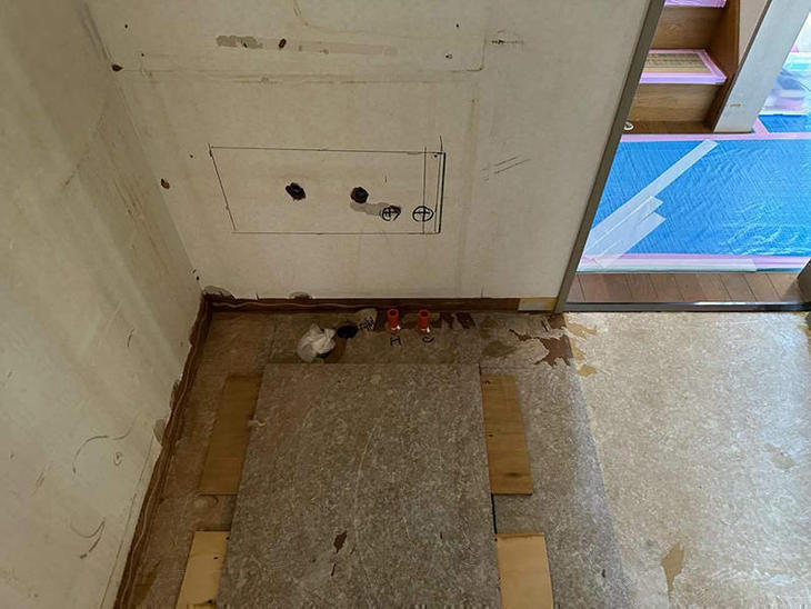 既存の洗面台を撤去しました！【湖東湖北店スタッフ】